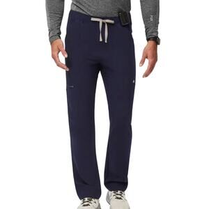 FIGS Cairo Cargo Scrub Pants Men’s M Navy FIONx Straight Leg Medical NWT